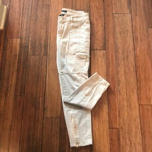 White House Black Market Skinny crop jeans tan
